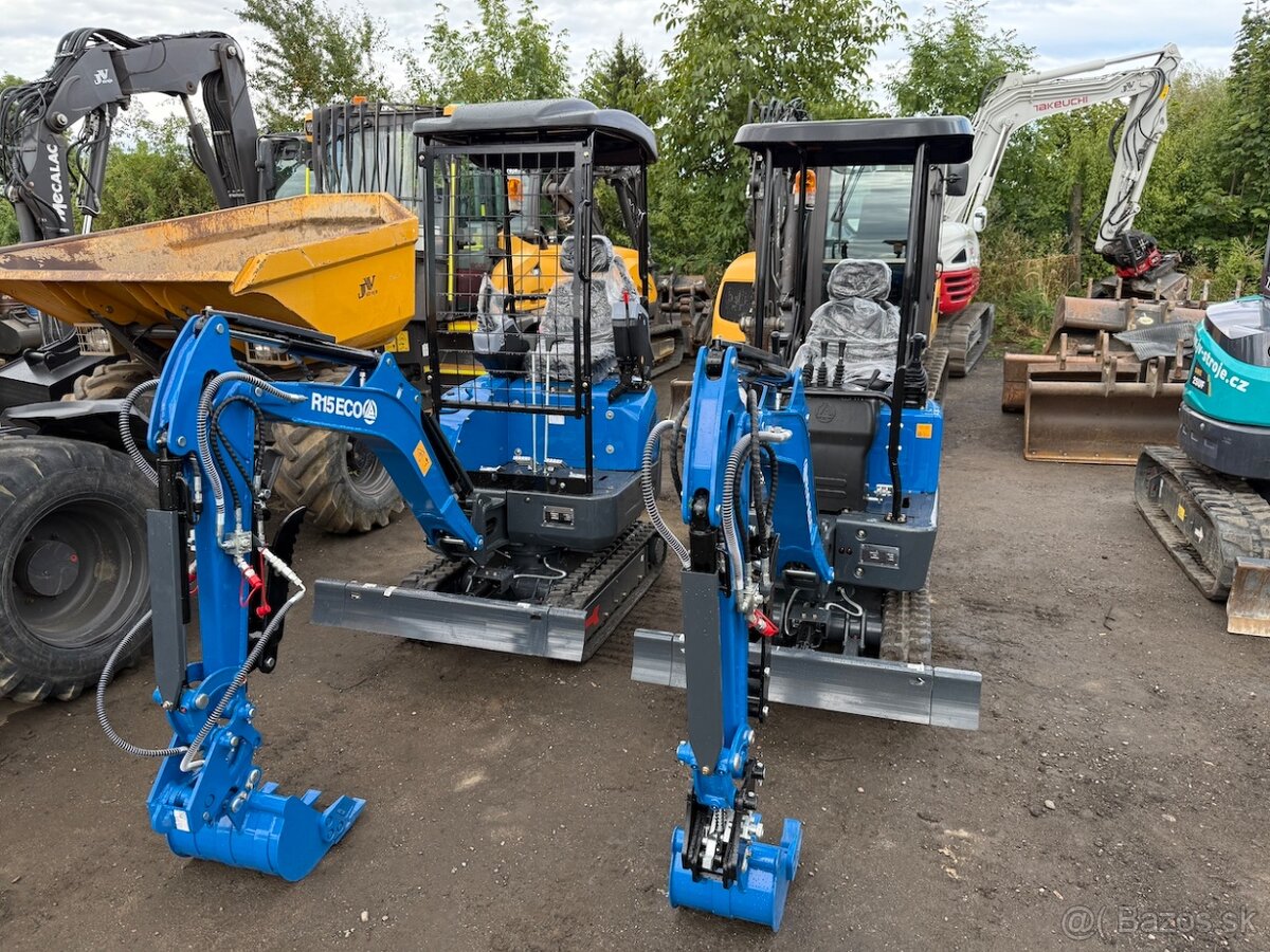 Minirypadlo RIPPA R15 ECO, motor kubota, nový stroj v záruce - 18