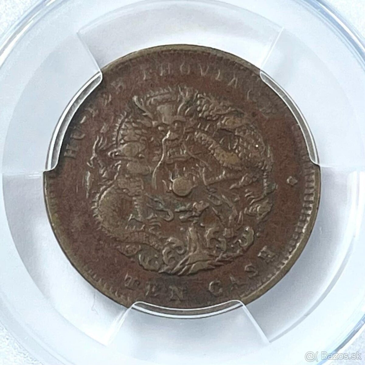 4ks Čínske mince z dynastie Qing 1875-1908 certifikát ACCA - 18