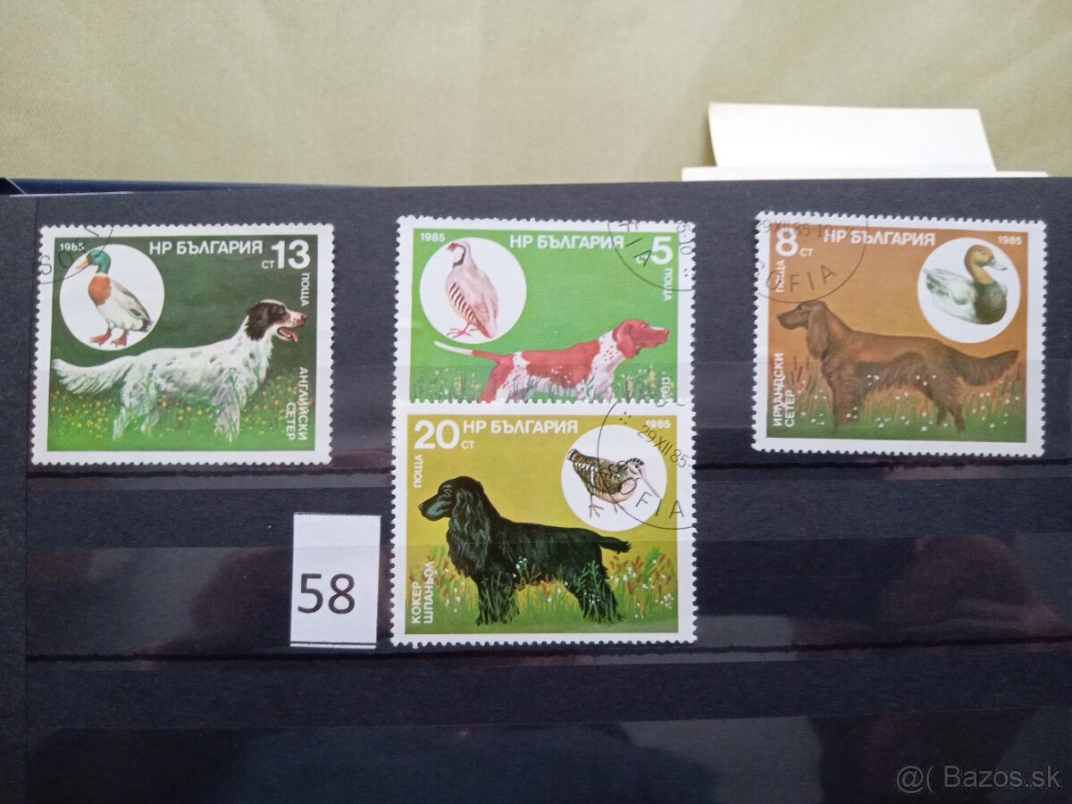 Poštové známky č.499 - FAUNA, flóra a rôzne III.-20 sérií - 18