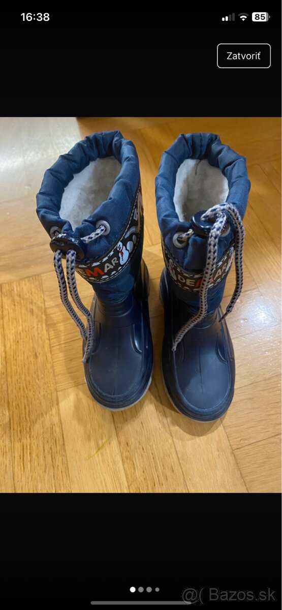 Papučky pre chlapca, gumáky - 18