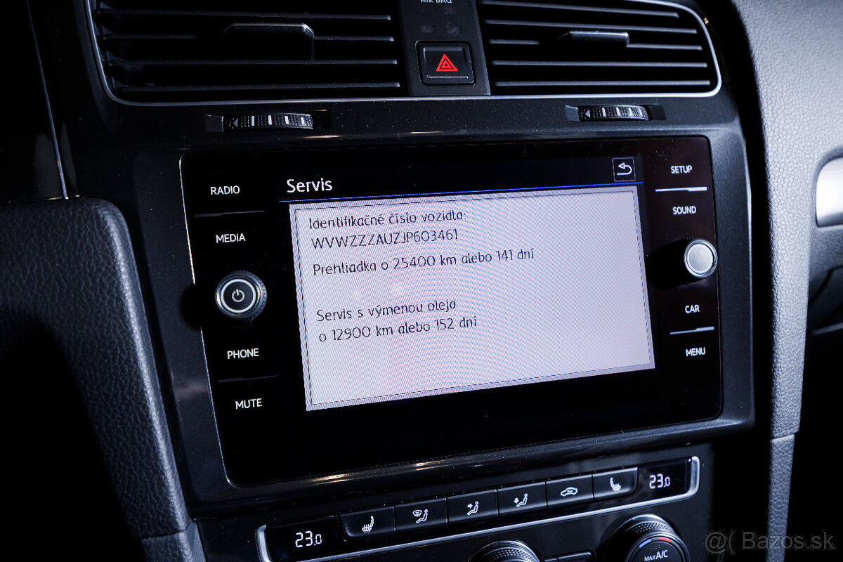 VW Golf Variant 1.6 TDI 2018, 85 000 km, SK, 1. majiteľ, DPH - 18