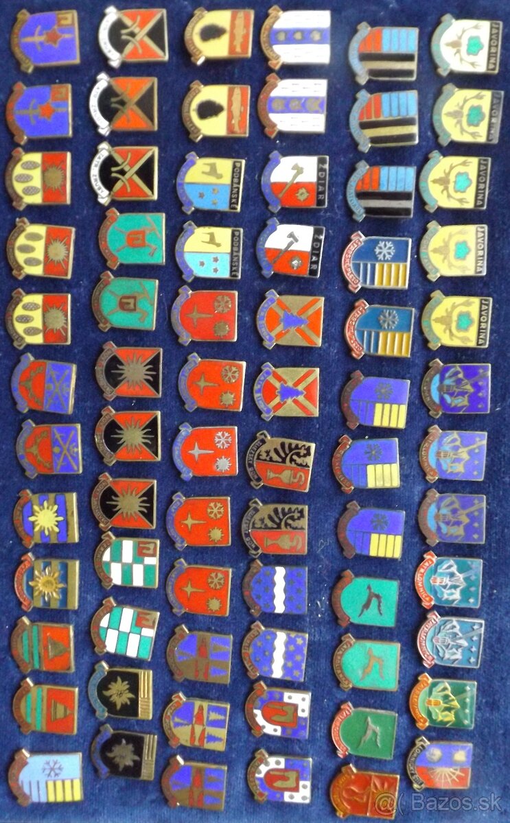 odznaky - turistika, heraldika, příroda, hrady, lázně, erby - 18