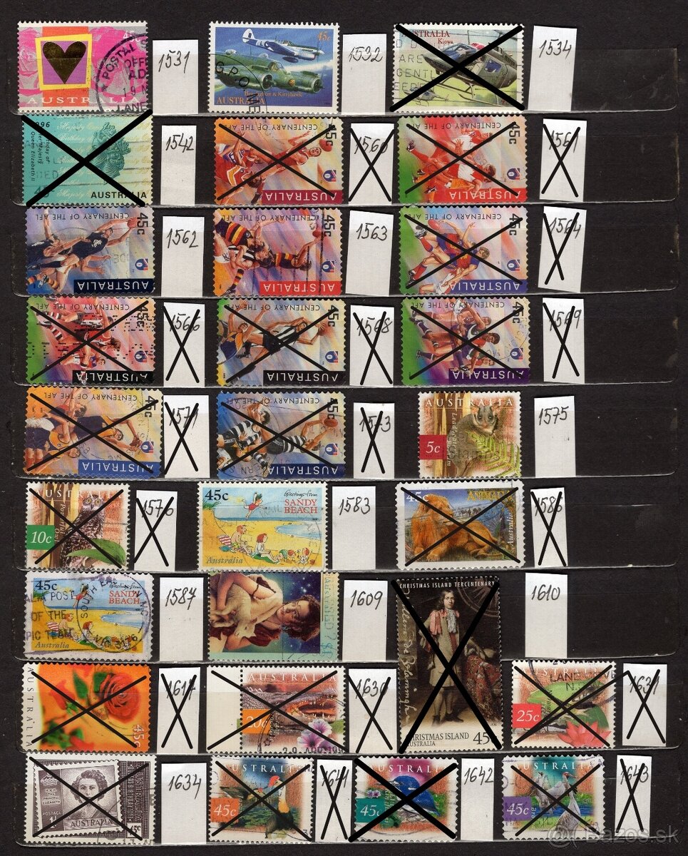 B Austrália (à 0,10 €) - 18