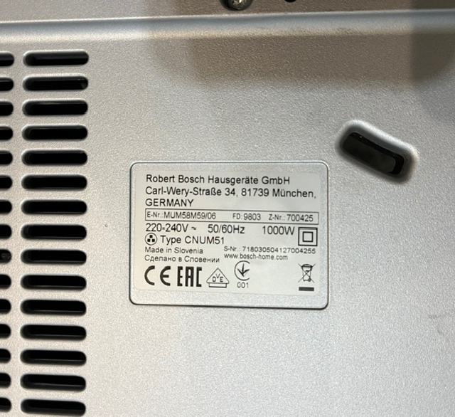 Kuchynský robot Bosch MUM 58M59 1000w - 18