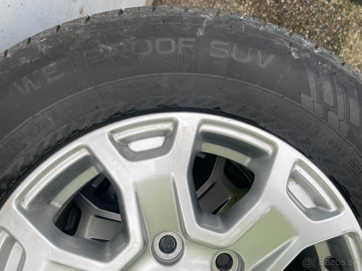 PREDÁM sadu 16" ALU disky Ford + letné pneumatiky NOKIAN - 18