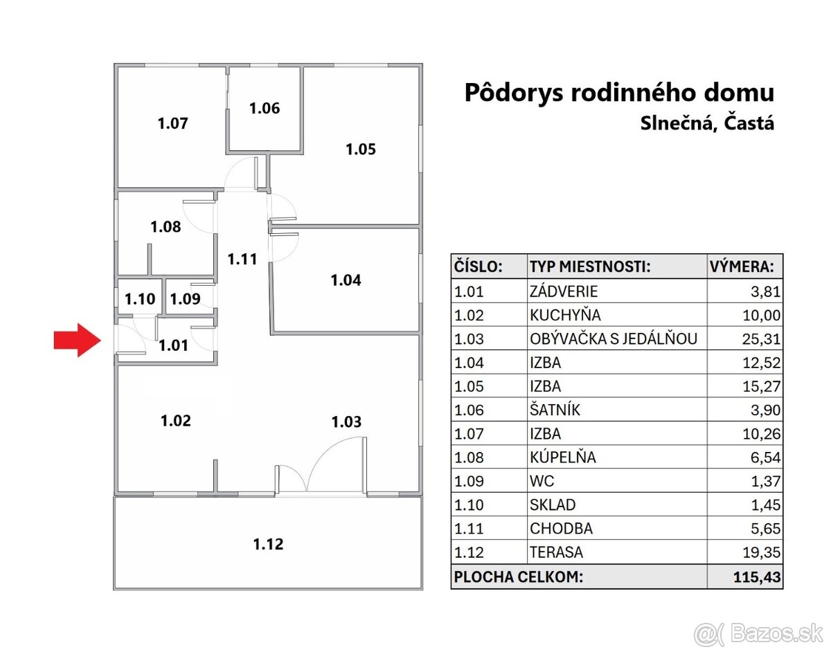 ÚTULNÝ RD S VEĽKOU ZÁHRADOU A MODERNÝMI TECHNOLÓGIAMI, ČASTÁ - 18