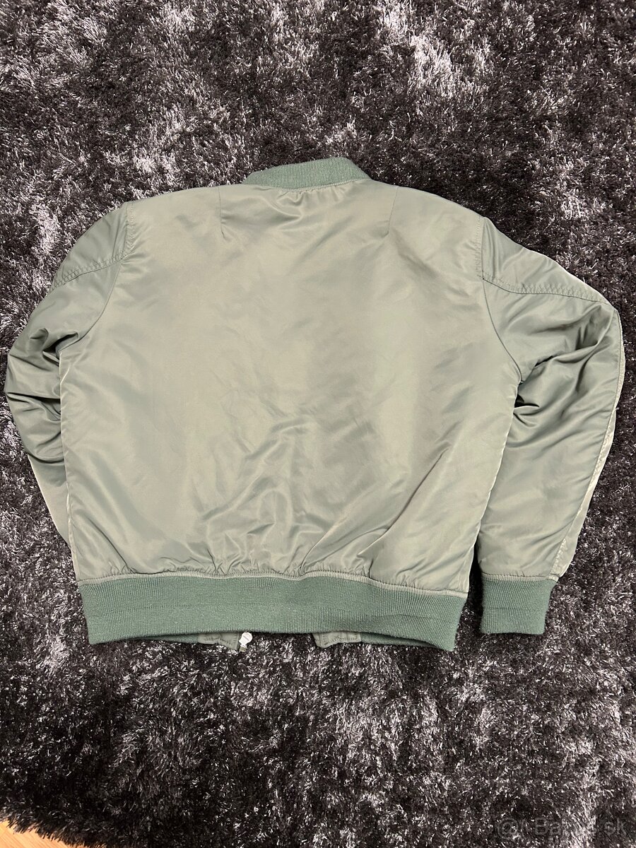 Pánska koženková bunda, bombera, riflovka - 18