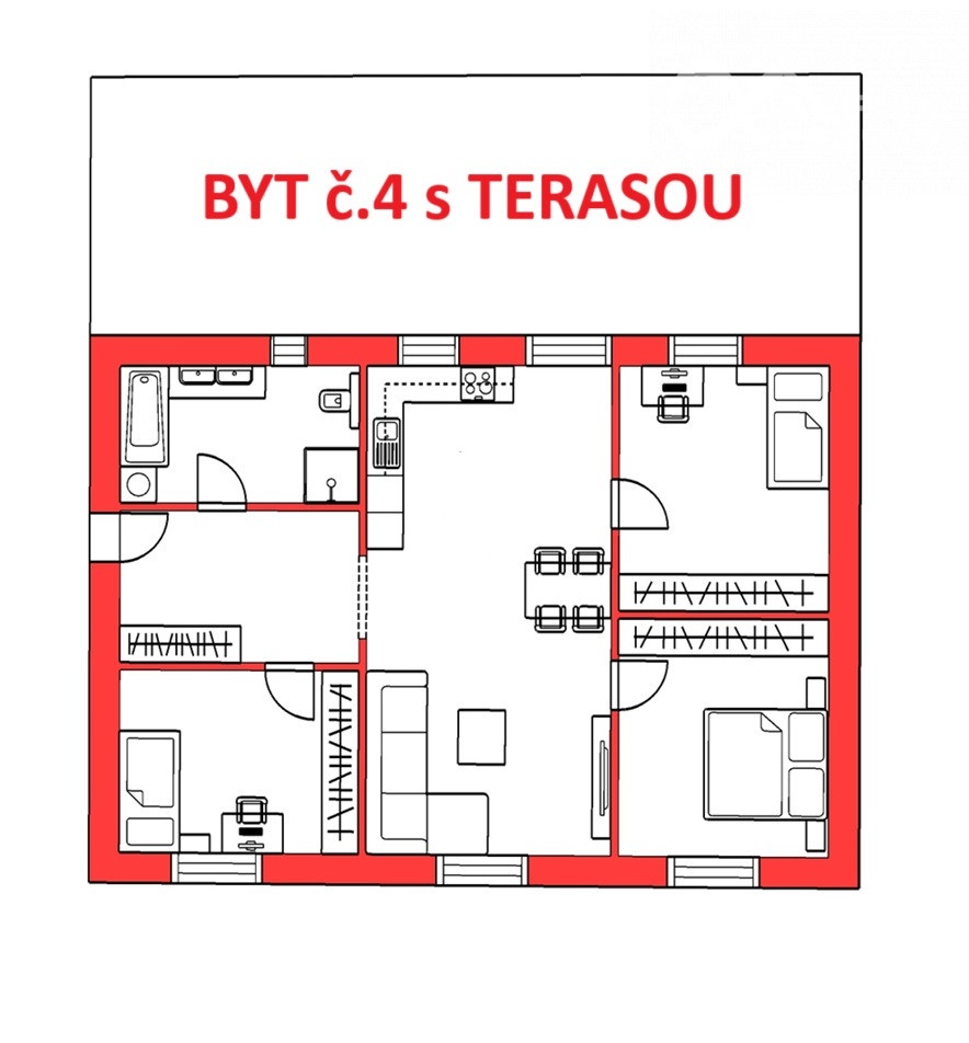 Novostavby bytov s terasou, parkovaním, Novoveská Huta - 18