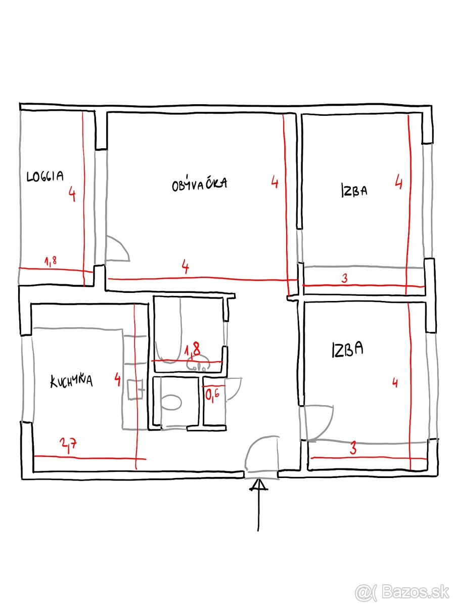 Na predaj 3 izb. byt, Studenohorská ul. BA - Lamač - 18