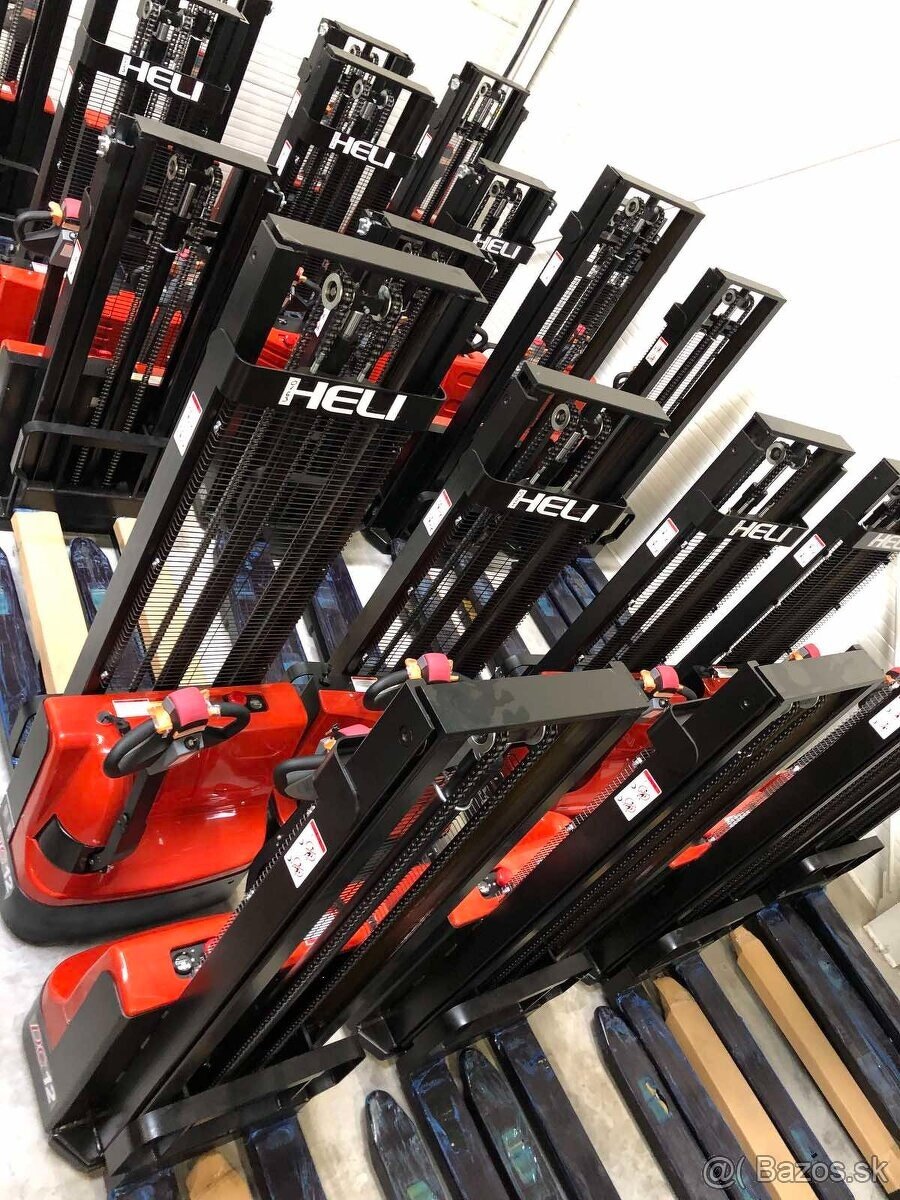 Ručne vedený el. vysokozdvižný paletový vozík Heli 1,2t.nový - 18