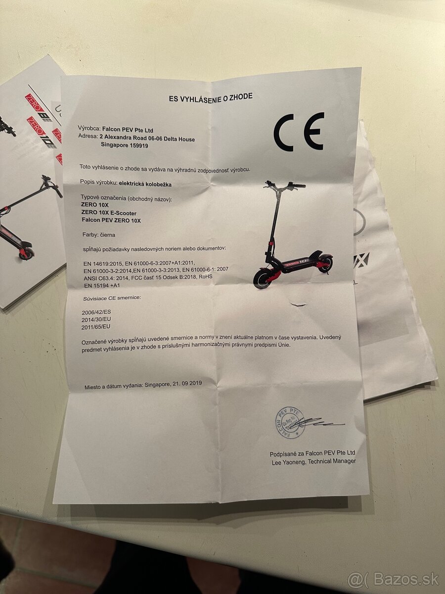 ZERO 10X – výkonná elektrická kolobežka, 52V - 18