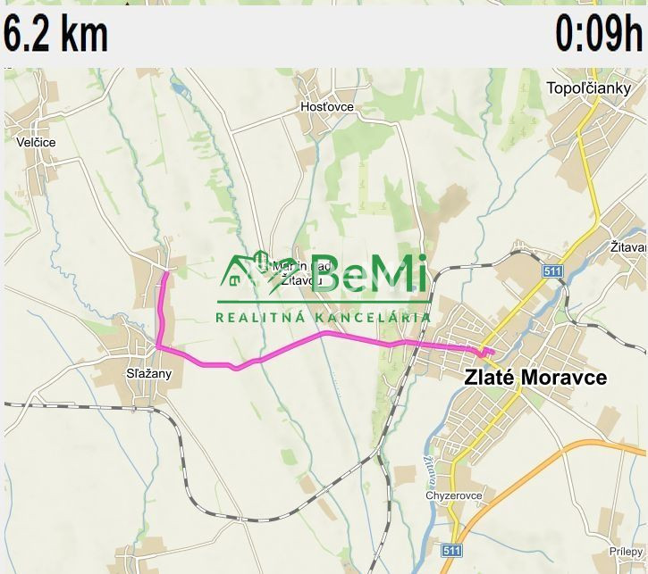 Pozemok v obci Sľažany 3 595 m2 intravilán ID 558-14-MIG - 18
