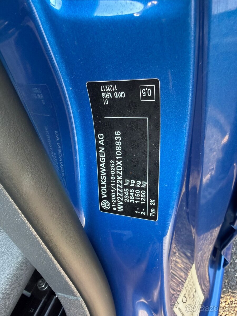 ► VW CADDY MAXI 1,6 TDI - 75 kW, 7 MÍST, PARK. SENZORY ◄ - 18