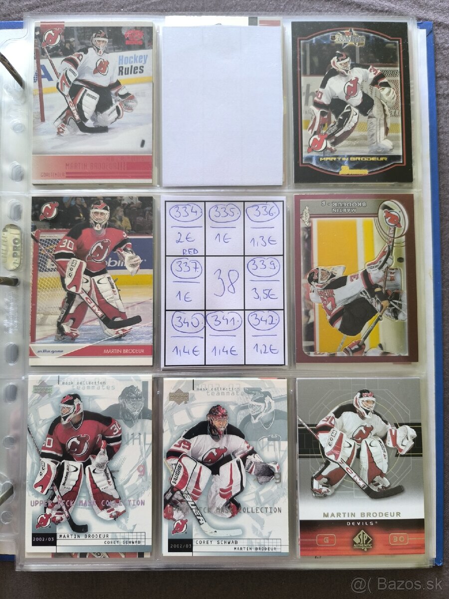 Hokejové kartičky - Martin Brodeur 2 - 18