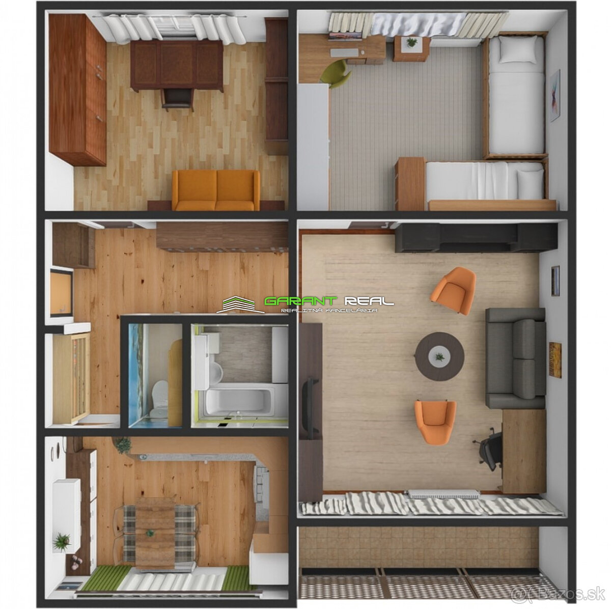 Predaj 3-izbový byt 72 m2, loggia 7,5 m2, ul. Pavla Horova - 18