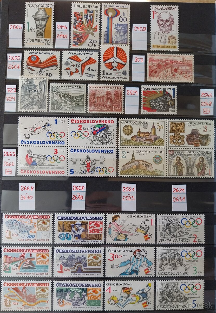 Známky ČESKOSLOVENSKO – 2 - 18