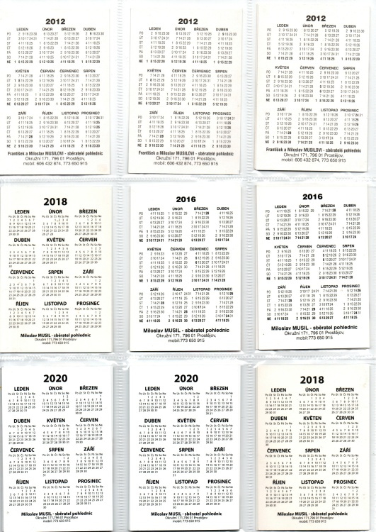 KALENDARIKY TEMATICKE SERIE - 18