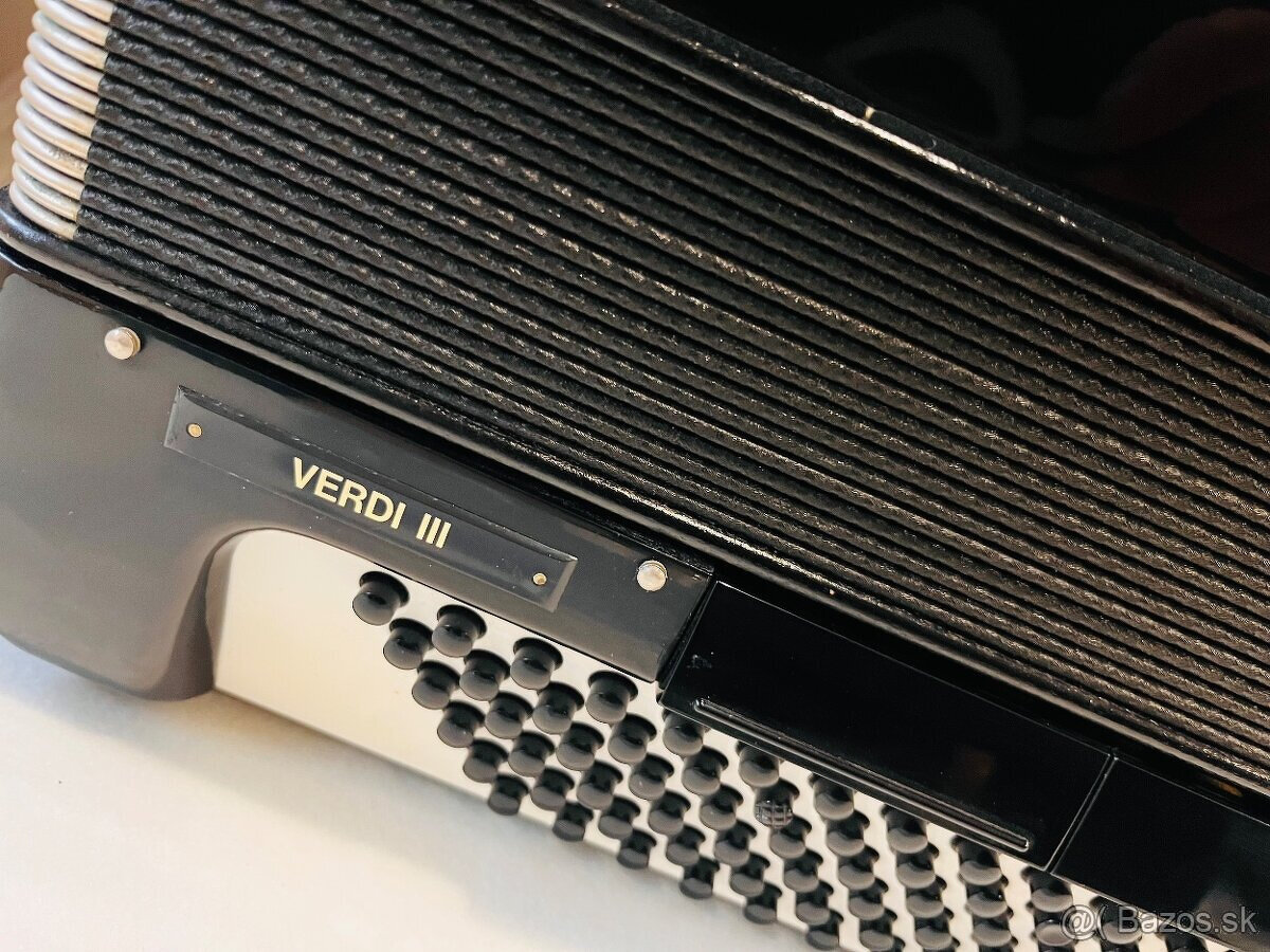 Predám akordeón HOHNER Verdi III 120 basový Používaný- Top s - 18