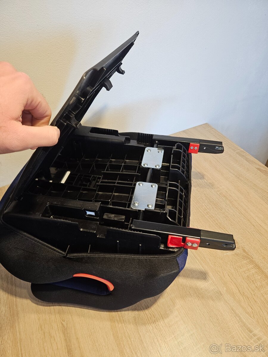 Autosedačka - podsedák CARETERO Isofix navy modrá + bordová - 18