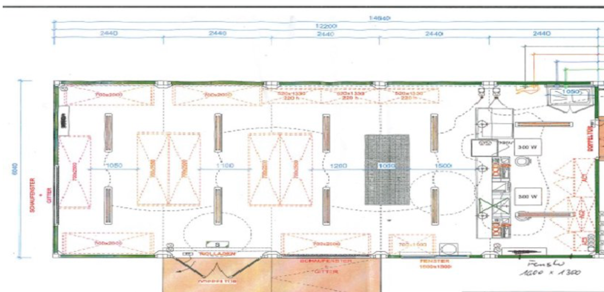 Priestranná modulárna predajňa / kancelária z kontajnerov - 18