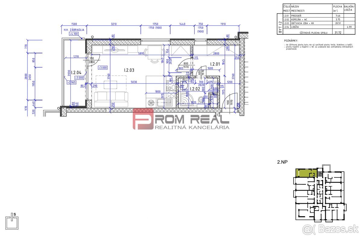 3D OBHLIADKA - Garsónka v novostavbe Anna Park, Miloslavov - 18