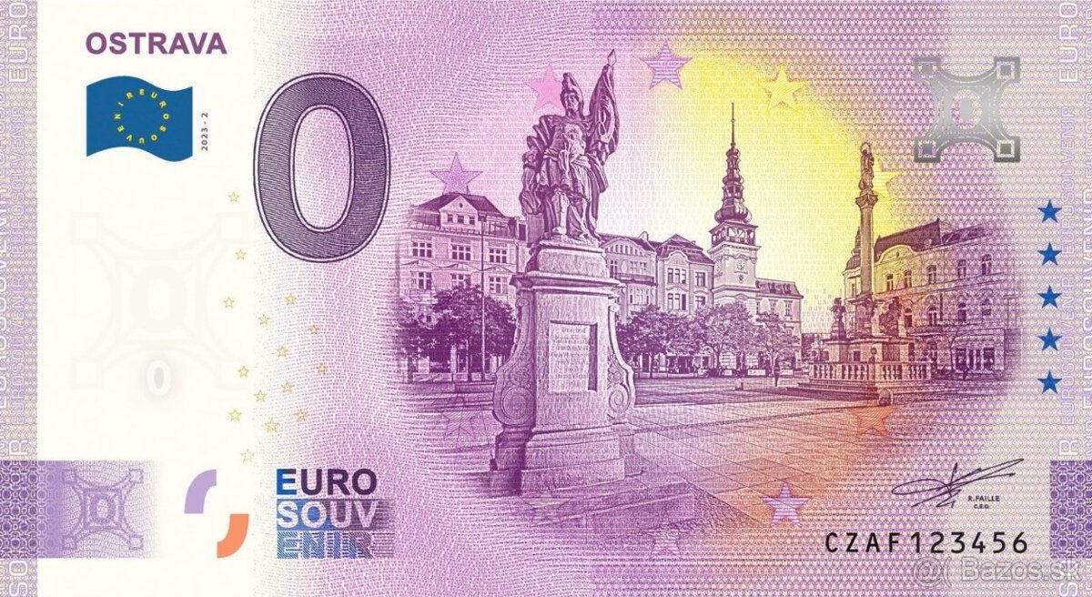 0 € / 0 euro souvenir bankovky - české - 18