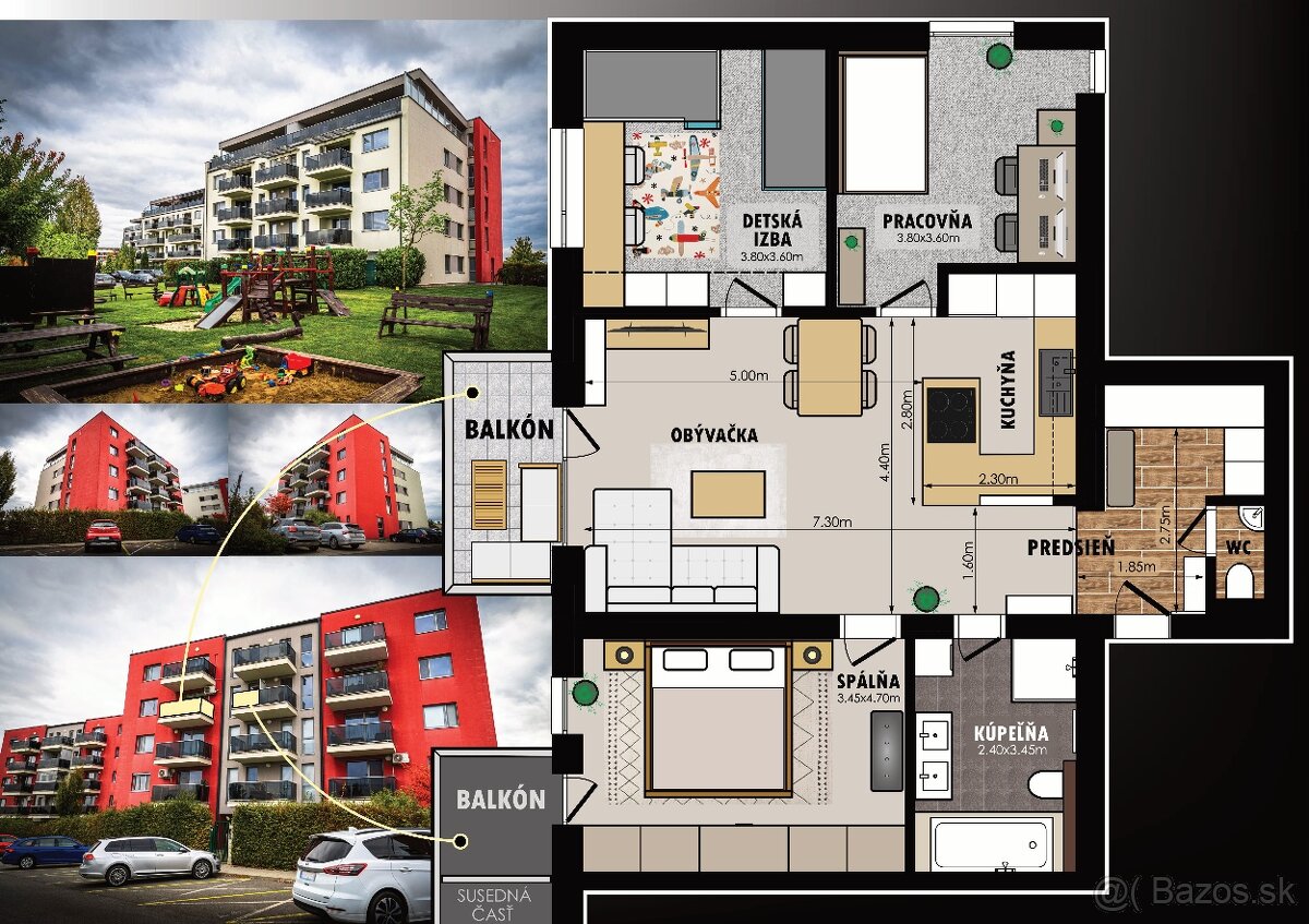 Na predaj krásny 4 izbový byt - 18