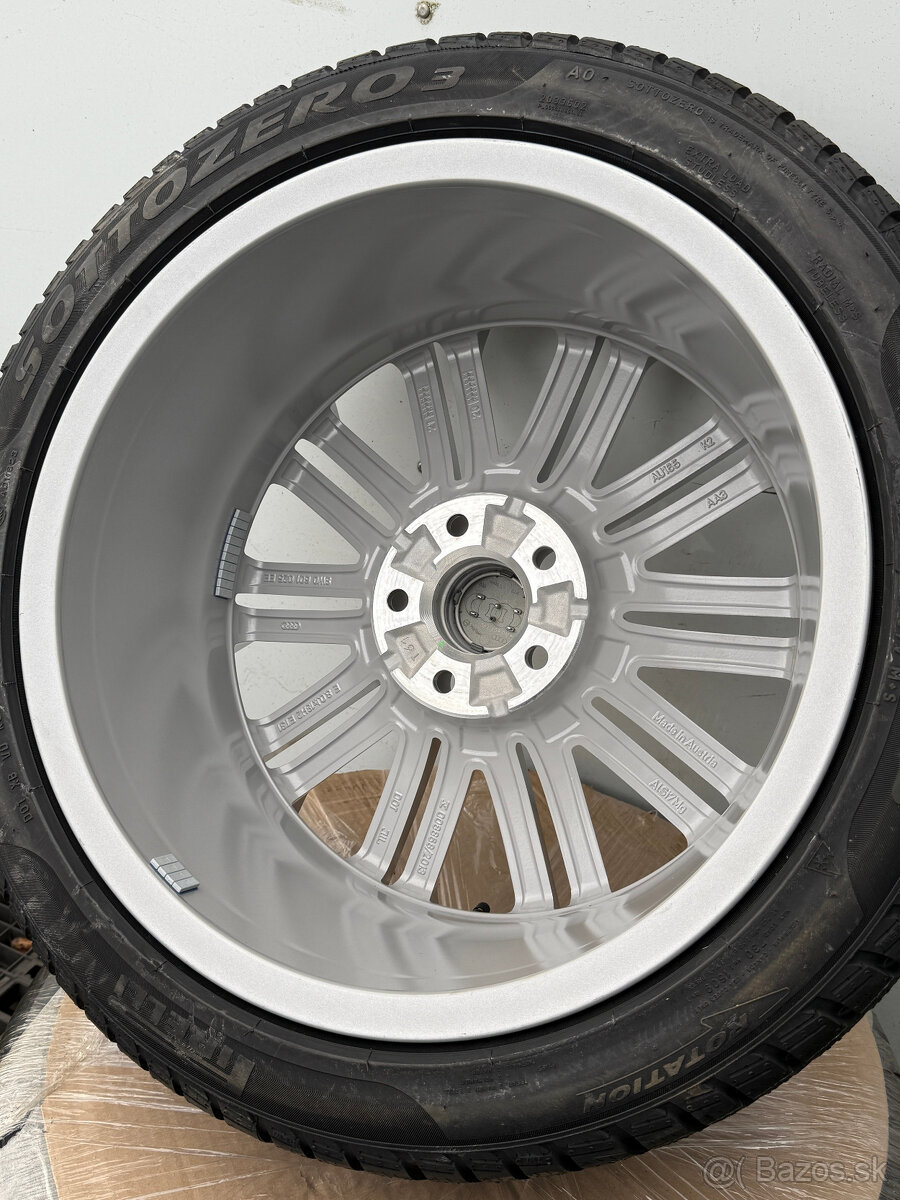 PREDÁM úplne NOVÚ sadu 18" ALU disky AUDI + nové zimné pneu - 18