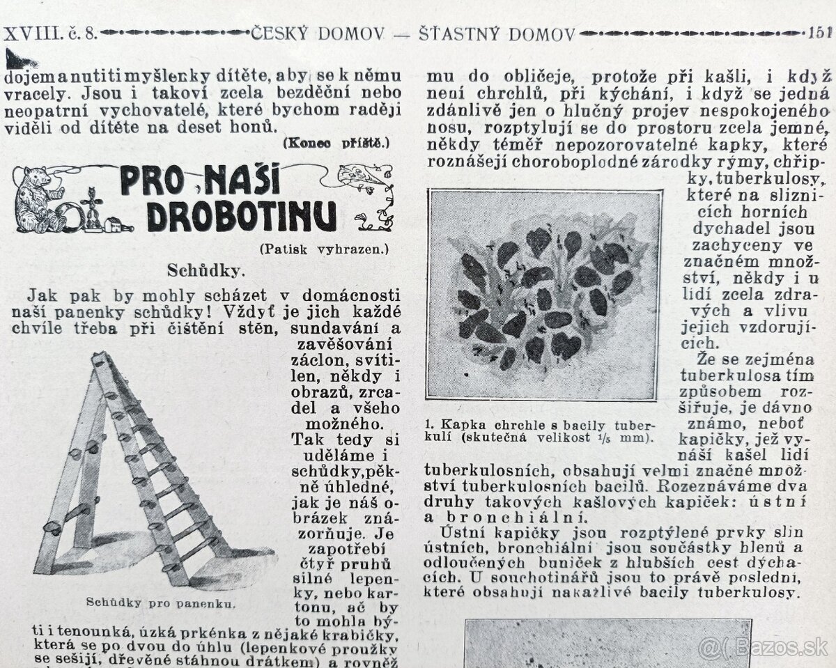Časopisy Šťastný domov, dva kompletní ročníky 1923 a 1924 - 18