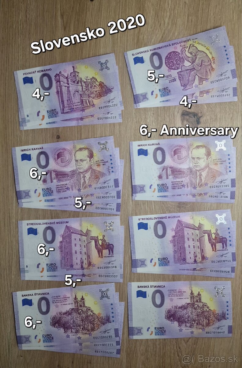 Na predaj - 0 Eurosuvenírové bankovky rôznych štátov sveta. - 18