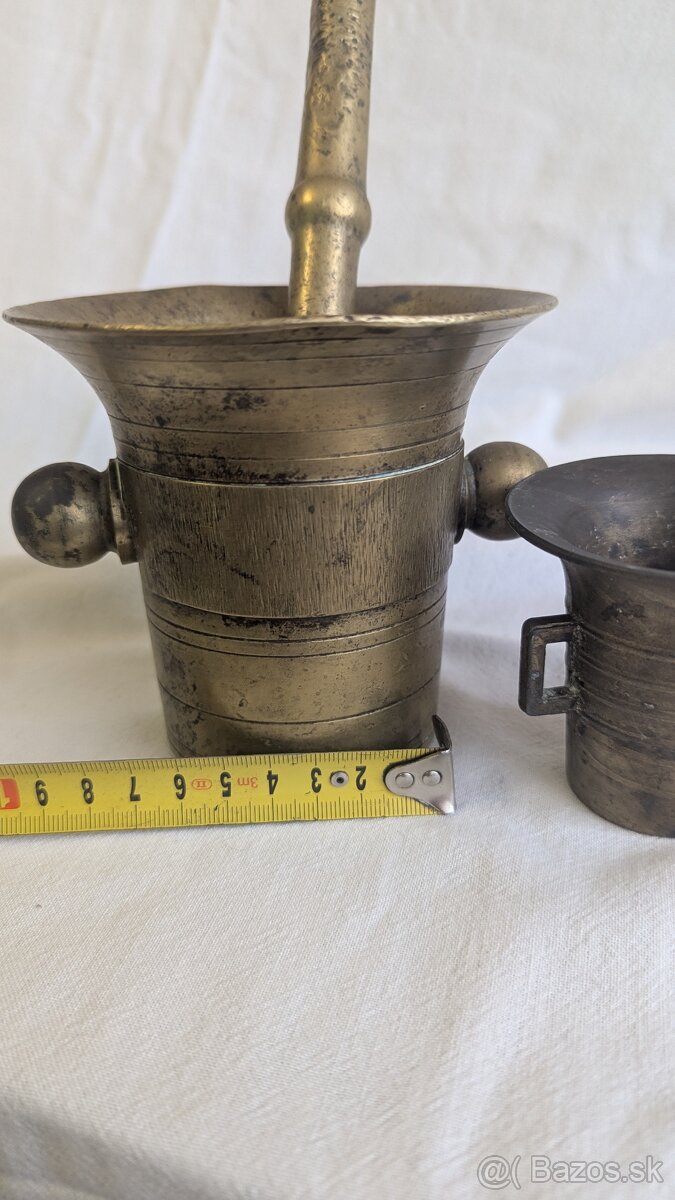 Predám 2 mosadzné mažiare - 18