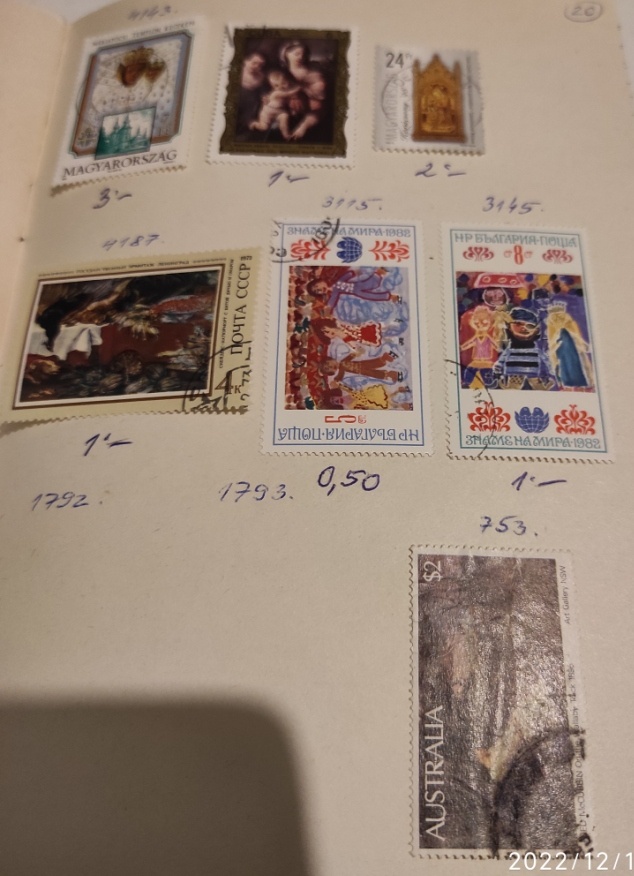 Umenie na známkach - 18