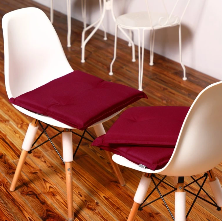 6 x poduška 43 x 39 x 5 cm krémová červená zelená sivá - 18