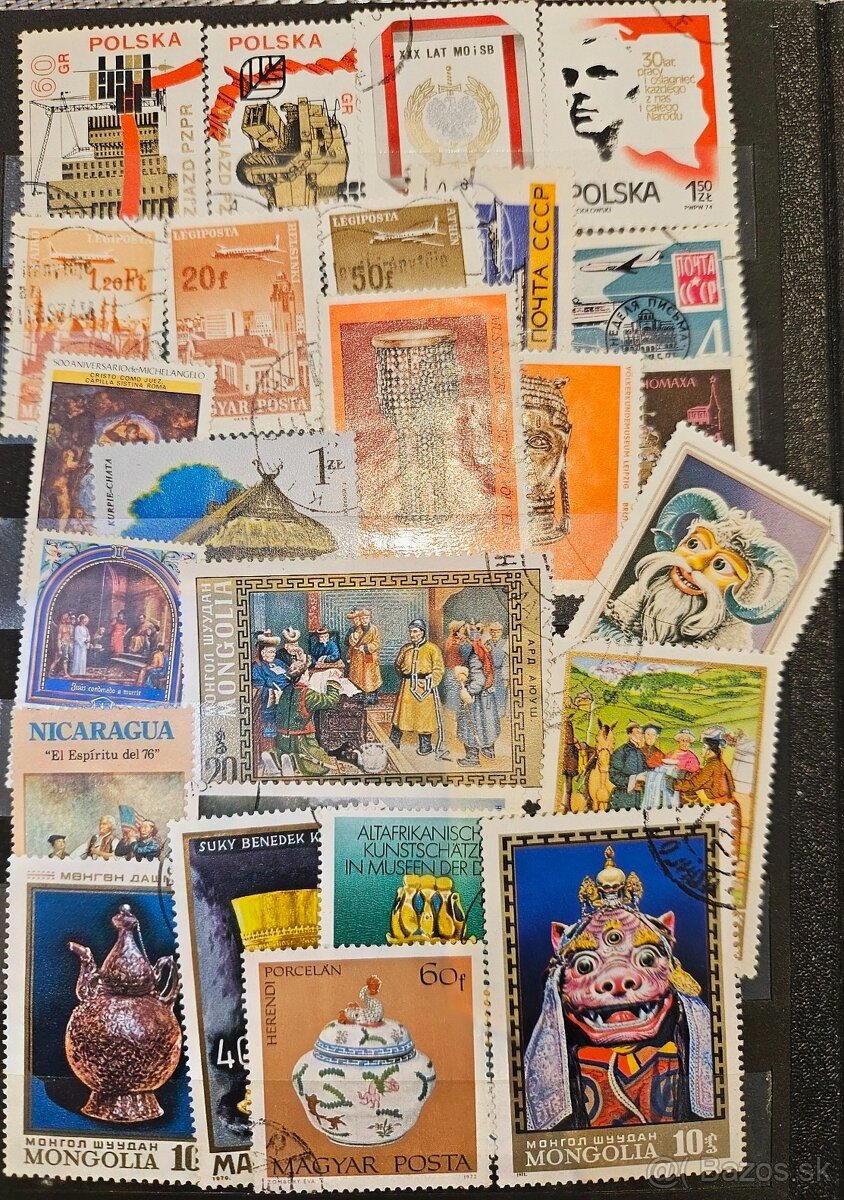 Poštové známky 1 - 18