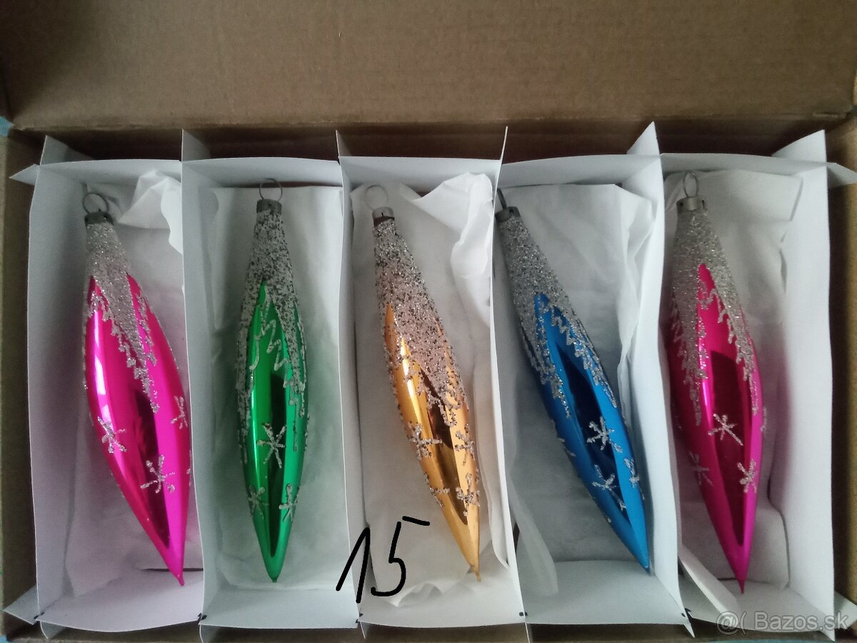 Staré, vánoční ozdoby -baňky a různé - vianočné ozdoby - 18