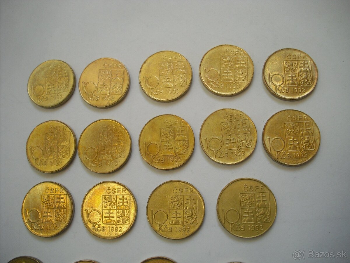 predam Ceskoslovenske a Ceske 10, 20, 50 korun UNC - 18