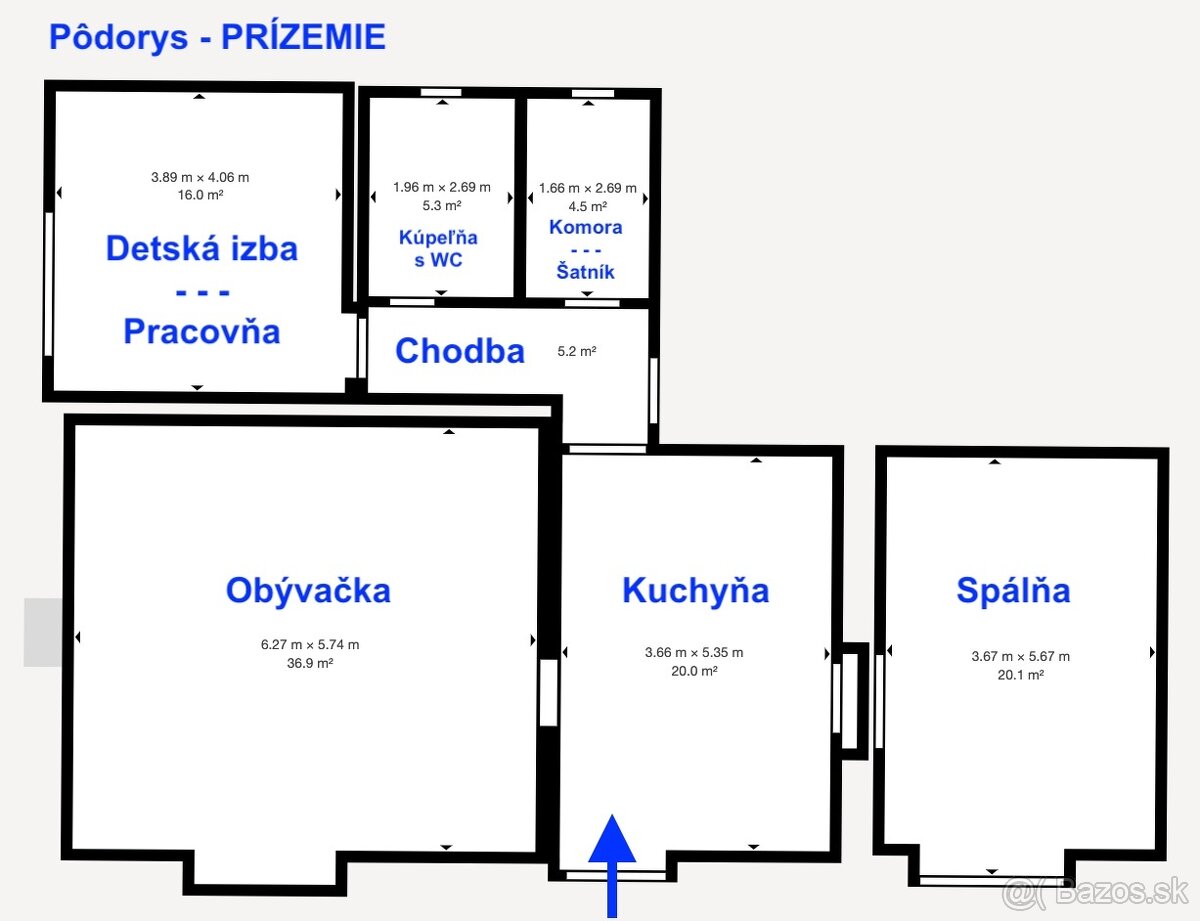 Tehlový, 3 izb. (108m2) Rodinný dom,104m2 PODKROVIE, Kanaš - 18