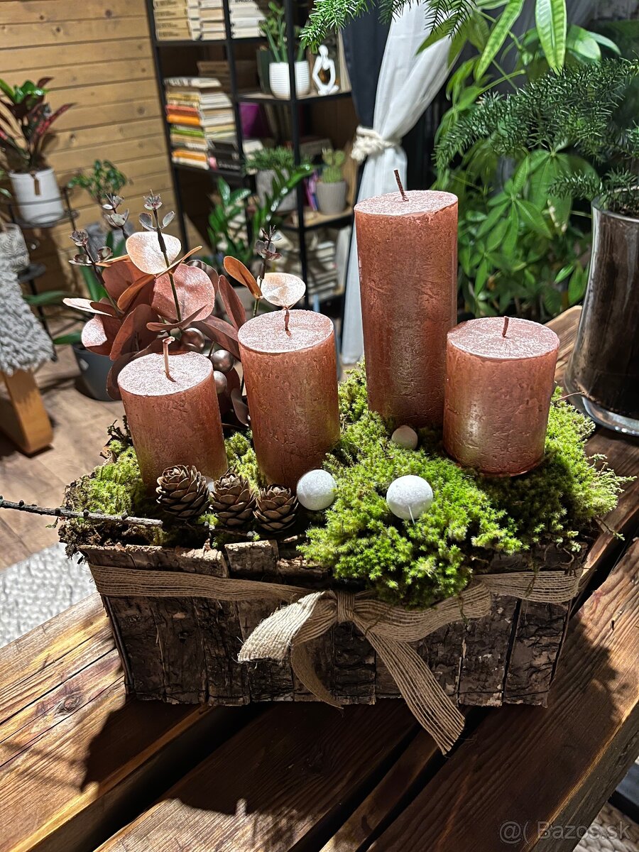 Vianočné vence, ikebany - 18