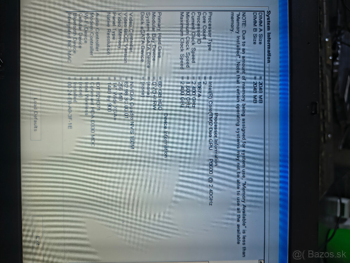 lacný notebook DELL 6400, 4GB, 60GB SSD, Windows11 - 18