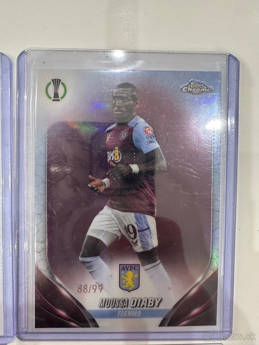 TOPPS CHROME FUTBALOVÉ KARTY LIMITOVANÉ KARTIČKY - 18