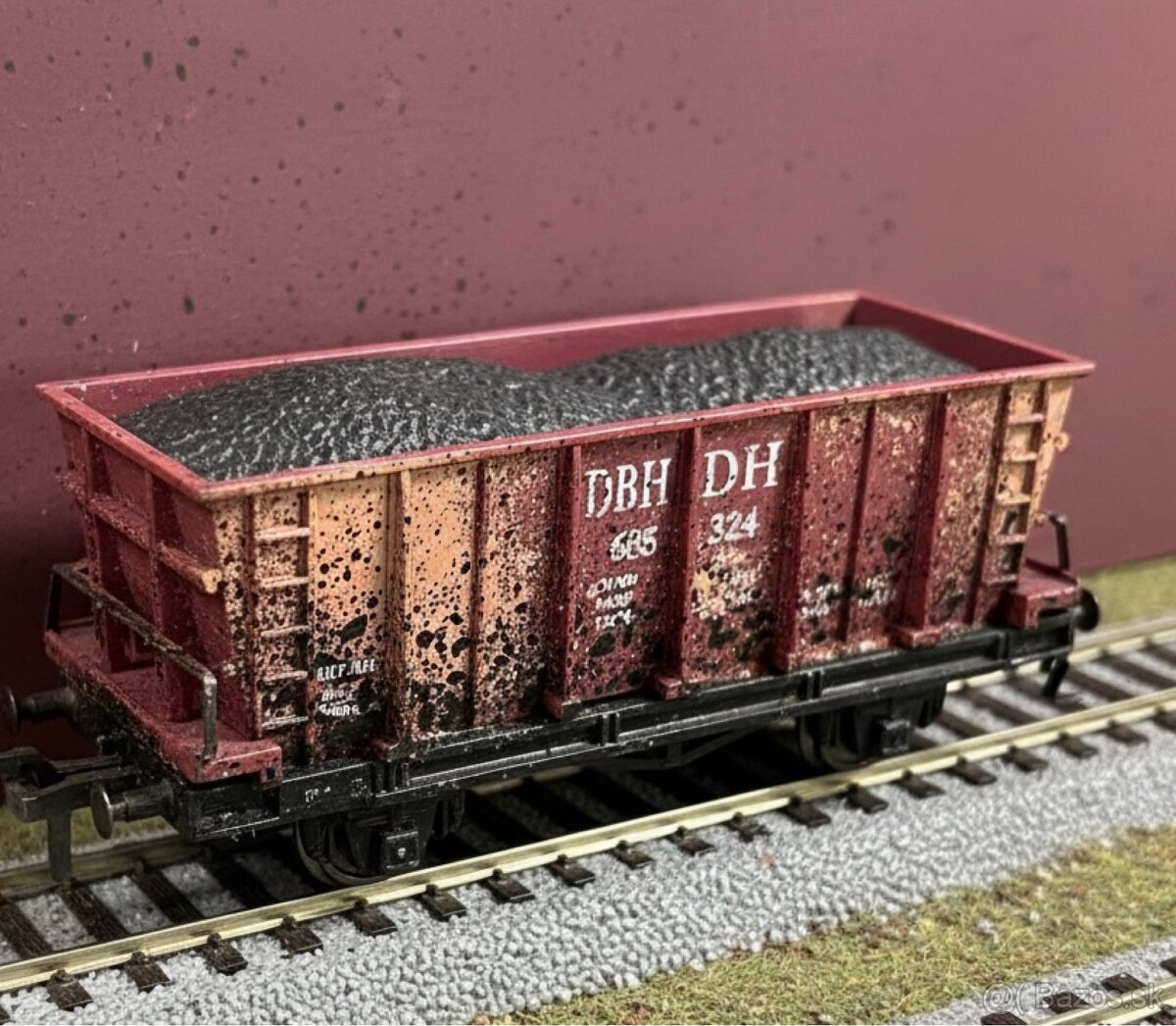 železnica H0 - už rarita - vagóny Fleischman, staré, kovové - 18