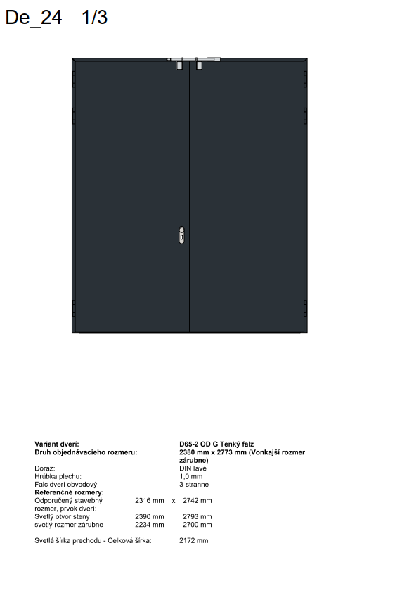 Oceľové dvere Hörmann - nové, nepoužité - 18