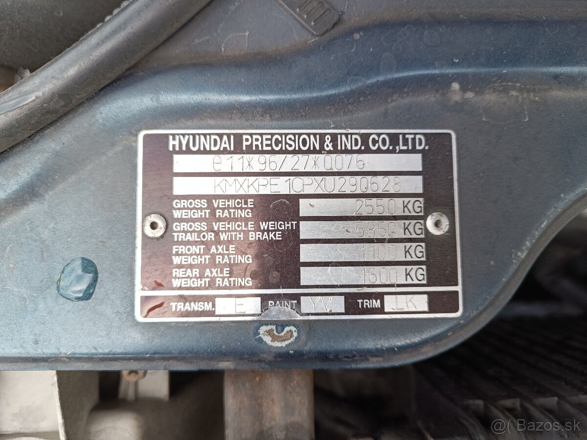 Predám Hyundai Galloper 2,5tdi Intercooler 4x4 - 18