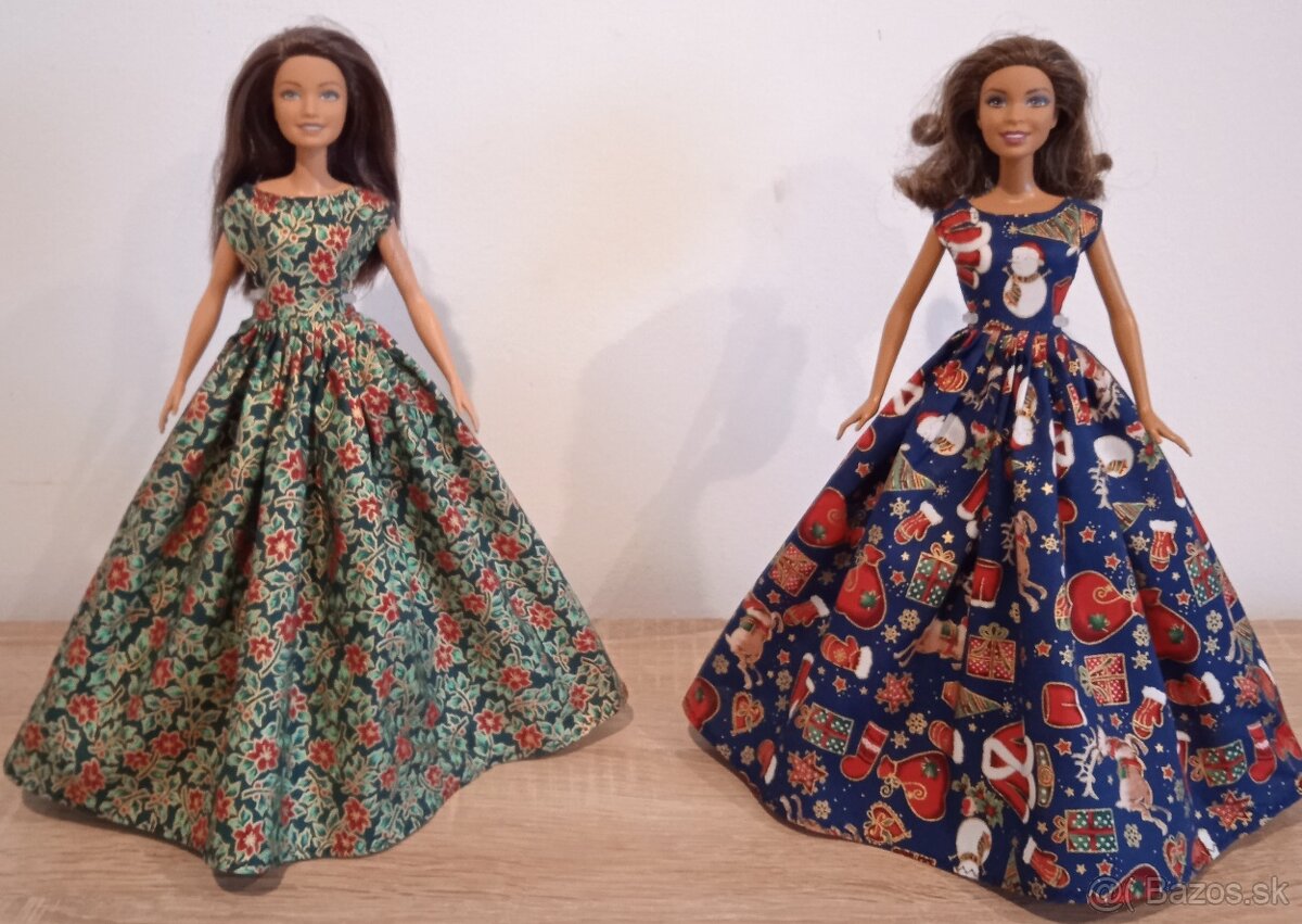 Barbie -vianocne šaty pre Barbie - 18
