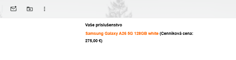 NOVÝ - Samsung Galaxy A26 6GB/128GB White - 18