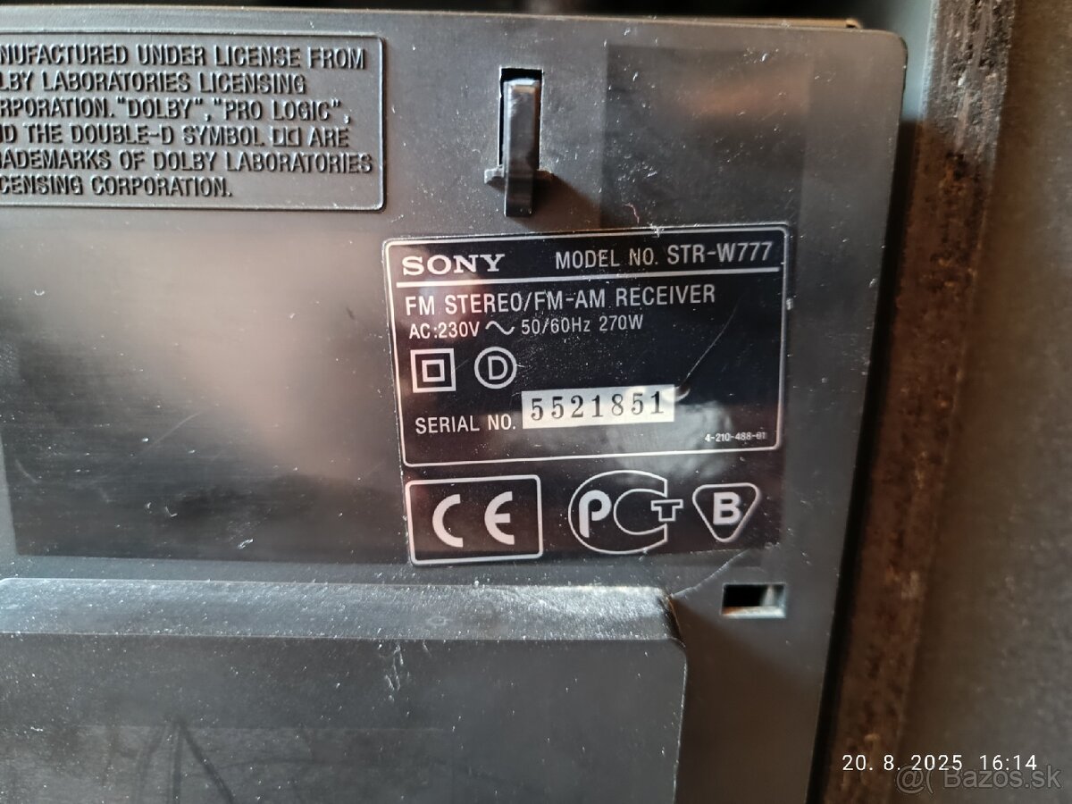 SONY MHC-W777AV... PLNE FUNKČNÁ...cca 30kg - 18