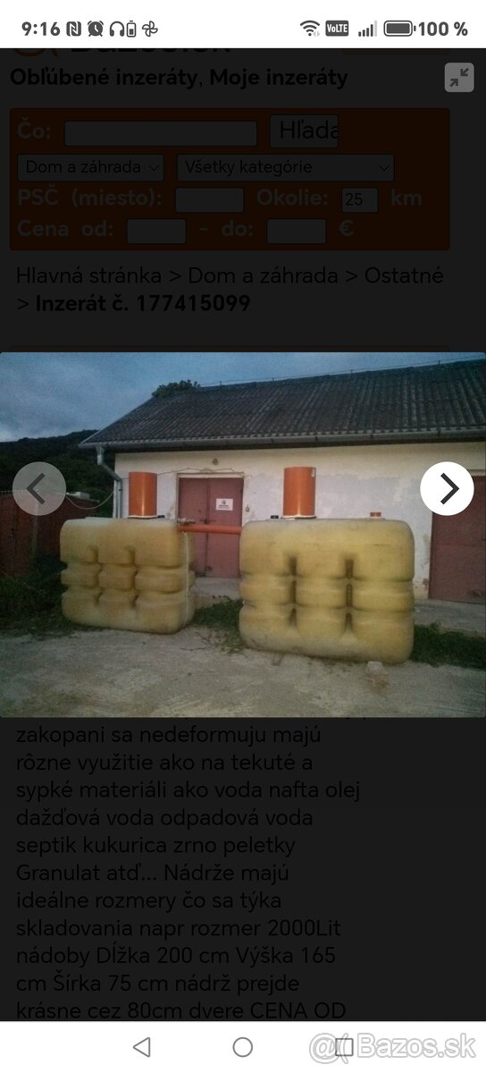 Predám plastové nádrže nádoby septiky žumpy - 18