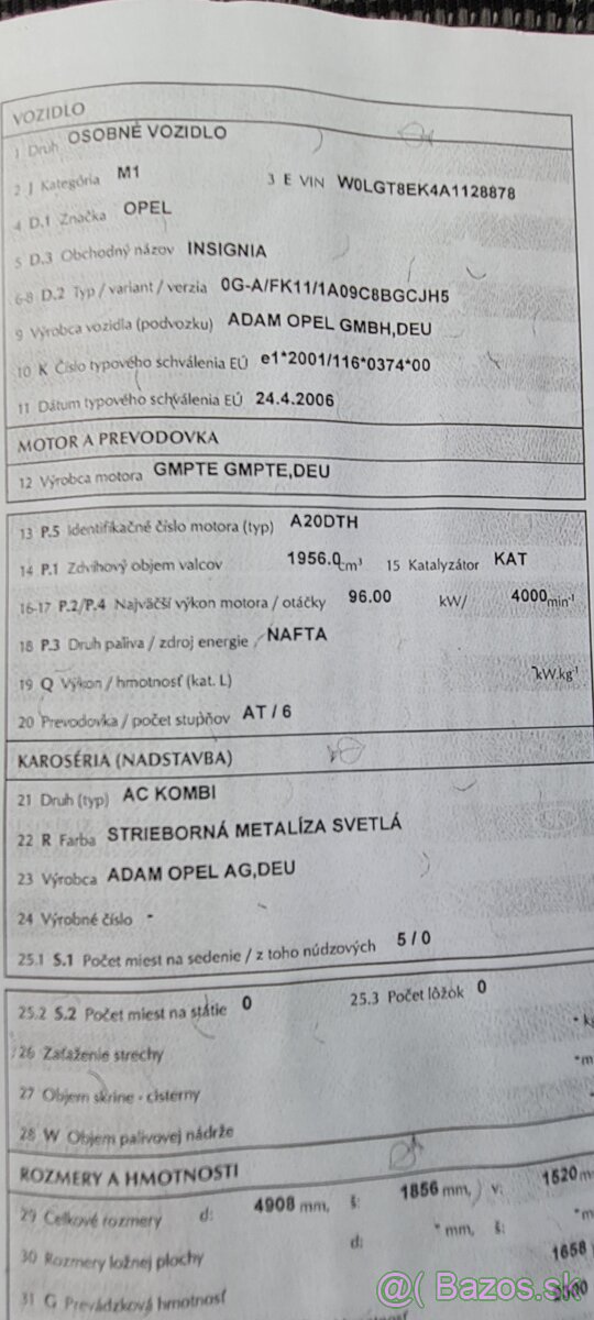 Opel Insignia ST combi 2010", automat - 18