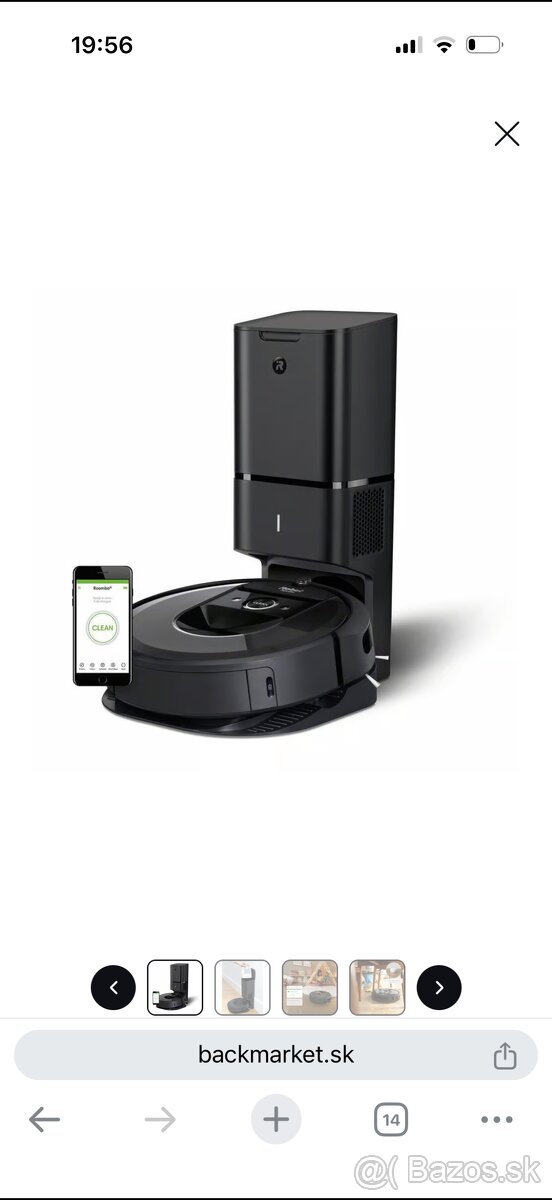 Robotický vysávač urobiť roomba i7 - 18