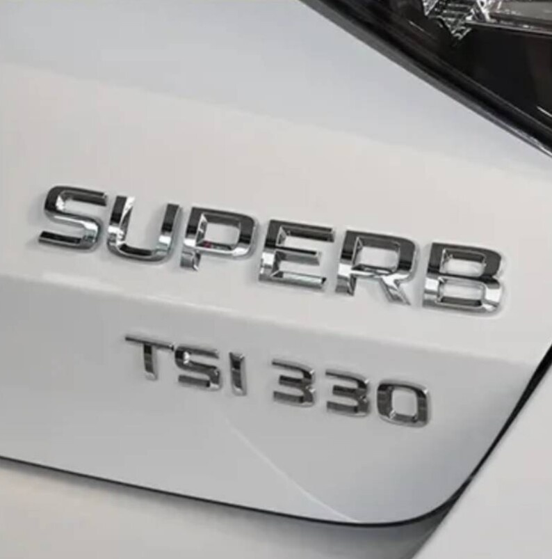 ŠKODA nápisy ČIERNE / CHROMOVE - 18